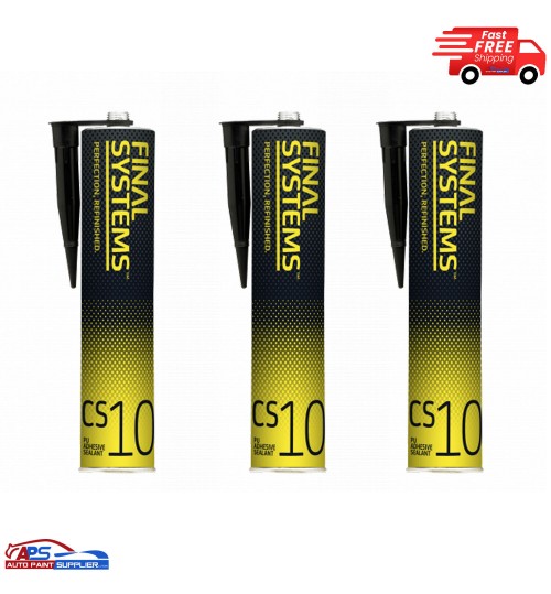 3x CS10B Final Systems Perfections Refinished PU Adhesive Sealant 300ml